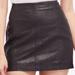 Free People Skirts | Free People Black Vegan Faux Leather Mini 8 | Color: Black | Size: 8