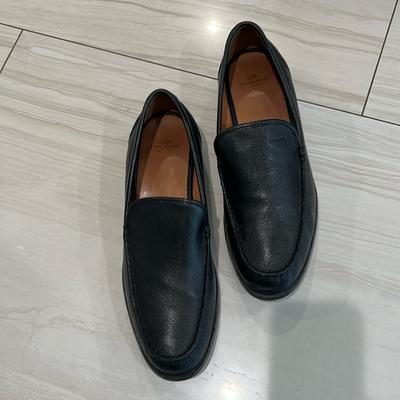 Coach Shoes | Coach Leather Dress Loafer, Brand New /Nib, Size 13d (Euro 47) Bally-Black | Color: Black | Size: 13