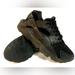 Nike Shoes | Nike Huarache Run Low Triple Black Youth 4.5 Basketball Shoes Dunks | Color: Black | Size: 4.5bb