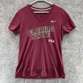 Nike Tops | Nike Shirt Women's Large Ladies Burgundy V Neck Short Sleeve Outdoors Florida | Color: Red | Size: L