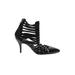 Schutz Heels: Pumps Stilleto Boho Chic Black Print Shoes - Women's Size 8 - Pointed Toe