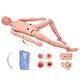 Teaching Model,Geriatric Training Manikin Patient Care Skills Mannequin with Interchangeable Genitals and Bedsore Modules for Nursing Medical Training Teaching Medical Supplies,Mal