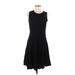 Zara Cocktail Dress - A-Line: Black Solid Dresses - Women's Size Medium