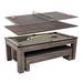 American Legend Hampton 3-in-1 Combination Table Includes Billiards, Table Tennis, & Dining Table, Wood in Gray | 31.5 H x 84.75 W in | Wayfair