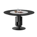 STAR BANNER Round Dining Table in Black/White | 29.92 H x 59.05 W x 59.05 D in | Wayfair 07XYC147YYZDEOBOK6