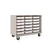 Stevens ID Systems Closed Tray Mobile Classroom Storage w/ Locking Doors - (18) 3.5" Trays Wood in Gray | 36 H x 48 W x 24 D in | Wayfair