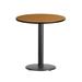 Ebern Designs Jamey 24" Round Laminate Table Top w/ 18" Round Bar Height Table Base Wood/Metal in Brown | Wayfair F653F96E656A42C5A48BA99C9AC0F886