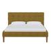 AllModern Abba Upholstered Low Profile Platform Bed Upholstered in Yellow | 39 H x 78 W in | Wayfair 21C18A06310840858F8755225439E9A2