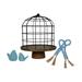 Ophelia & Co. 5 Piece Barada Decorative Bird House or Cage Set in Black | 12.38 H x 10 W x 10 D in | Wayfair C43ABA4736D94930844D502EEA33F8DF