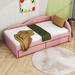 Lark Manor™ Ariannie 2 Drawers Upholstered Daybed Upholstered in Pink | 27 H x 42 W x 79 D in | Wayfair 1ECBD6422ED145E6AE5CF6588D952818