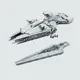 Space-Imperial Light Cruiser importer décennie ks Military-WARS Fighter Executor Destroy