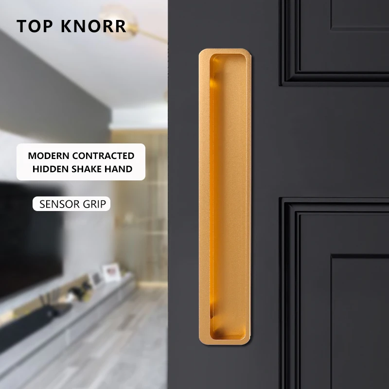 Top knorr unsichtbarer Griff versenkter geschlitzter Schrank türgriff moderner minimalisti scher Schranks chu blade schiebetür versteckter Griff Image
