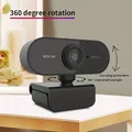 Telecamera di rete per computer Full HD 1080P con microfono Spina USB PC Mac Laptop Desktop Videochiamata in diretta Mini telecamera da lavoro