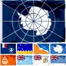 Bandiera del trattato antartico 90x150cm 3x5ft antartide magnum barvagoni bandiere e Ross dipende