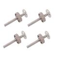 Threaded Spindle Rod Parts Kit for Pet & Dog Pressure Mounted Safety Gates - Screws Rods Adapter Bolts