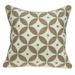 20" x 7" x 20" Transitional Beige and White Accent Pillow Cover With Poly Insert