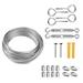 Eccomum String Hanging Kit Stainless Steel Steel Wire Rope Heavy Duty Suspension Tool for Outdoor Garden Indoors