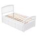 Twin Size Platform Storage Bed Solid Wood Bed with 6 Drawers