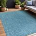 Beverly Rug Indoor/Outdoor Area Rugs Waterproof Patio Porch Garden Carpet Aqua Blue 9 x12
