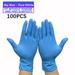 Ikohbadg 100Pcs Nitrile Dishwashing Gloves Household Food Grade Labor Protection Thickened Disposable Nitrile Gloves Free Non-Sterile LatexFree Disposable Gloves