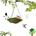 Outdoor and Garden Clearance Large CRAMAX Hanging Bird Feeder Bird Feeder Hanging for Garden Yard Outside Hanging Bird Feeder Tray - Metal Mesh Platform Feeders for Birds Outside Outdoors Hanging for