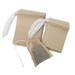 OUNONA 200pcs Drawstring Tea Bag Filter Paper Empty Tea Pouch Bags for Loose Leaf Tea Powder Herbs (Original Color)