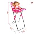 (Option D) Doll House Accessories Rocking Chairs Swing Bed Dining Chair Baby Play House