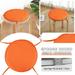 Hxoliqit Round Garden Chair Pads Seat Cushion For Outdoor Bistros Stool Patio Dining Room Four Ropes Seat Cushion Home Textiles Daily Supplies Home Decoration(Orange) for Living Room Or Car