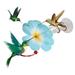 Act Now! Gomind Bird Feeder for Backyard Hanging Bird Feeder Hummingbird Feeder Strong Suction Cups Red Flower Winding Copper Clear Tube