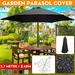 Outdoor and Garden Clearance Large CRAMAX Garden Umbrella Outdoor Stall Umbrella Beach Sun Umbrella Replacement Cloth 78.7 Inch Diameter
