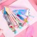 Teissuly Large Transparent Girl Pencil Case Pencil Case Colored Pencil Case Criminal Cosmetics Storage Bag Box Small Bag School Stationery Stationery Bag