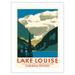 Lake Louise Canada - Canadian Rockies - Canadian Pacific Hotel - Vintage Travel Poster by Charles James Greenwood c.1935 - Bamboo Fine Art 290gsm Paper Print (Unframed) 18x24in