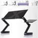 48 X 26cm Portable Home Use Assembled Folding Table Black