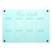 Erasable Note Board Fridge Calendar Whiteboard Planner Magnetic Daily Acrylic Refrigerator Dry Erase