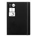 Letts Noteletts Edge Notebook Large Ruled Black 8.5 x 5.875 Inches 192 Pages (LEN5ERBK)