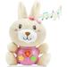 Style-Carry Plush Rabbit Baby Toys Newborn Baby Musical Toys for Baby 0 to 36 Months Stuffed Animal Light Up Baby Toys Baby Toys 6 to 12 Months