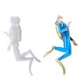 Holloyiver Micro Diver Model People Action Figure Diorama Model Swimmers Figurines Scuba Diver People Figurines DIY Sand Table Layout Model (10cm)