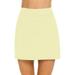 DondPO Skirts for Women Mini Skirt Womens Casual Solid Tennis Skirt Yoga Sport Active Skirt Shorts Skirt Summer Dresses Casual Dresses Womens Dresses Beige Dress L