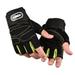 YEAHOO Gym Gloves Fitness Heavyweight Training Gloves Men Women Body Building Half Finger Non-Slip Gloves Wrist Weightlifting Sports(Green)L