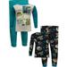 AME Sleepwear Boys Star Wars Mandalorian The Force Toddler 4 Piece Cotton Pajama (4T)