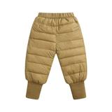 KYAIGUO 3M-6T Kids Boys Girls Winter Fleece Jogger Sweatpants for Baby Newborn Soft Solid Color Drawstring Pants Adjustable Gear Trousers