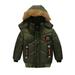 Frostluinai Savings Clearance 2023! Winter Coats for Kids Baby Boys Girls 2023! Toddler Kids Baby Boys Girls Winter Jacket Zipper Button Hooded Windproof Coat Infant Outerwear