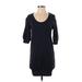 Ann Taylor LOFT Casual Dress - Sweater Dress: Blue Dresses - Women's Size X-Small