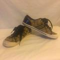 Coach Shoes | Coach Lace Up Sneakers Size 8, Black Patent Leather & Canvas Good Condition | Color: Black/Tan | Size: 8