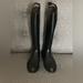 Burberry Shoes | Burberry Equestrian Black Rubber Women's Rain Boots Made In Italy Size 8.5 | Color: Black | Size: 8.5