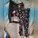 Disney Intimates & Sleepwear | Disney Fleece Mickey Mouse 2 Piece Pajama Set Size Xl 16-18 | Color: Black/Red | Size: Xl