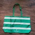 Kate Spade Bags | Kate Spade Large Green White Stripe Foldable Tote Bag | Color: Green/White | Size: Os