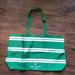 Kate Spade Bags | Kate Spade Large Green White Stripe Foldable Tote Bag | Color: Green/White | Size: Os