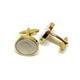 Premium HT 2003 21st wedding Anniversary 21 year birthday/Anniversary 2003 Coin cufflinks GLD