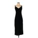 Old Navy Casual Dress - Midi V Neck Sleeveless: Black Print Dresses - Women's Size X-Small